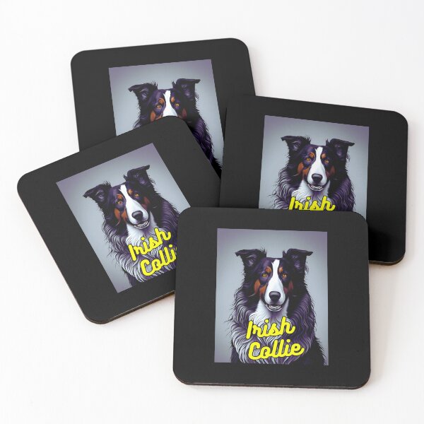 Item preview, Irish Collie Dark White Background designed and sold by IrishPOD.
