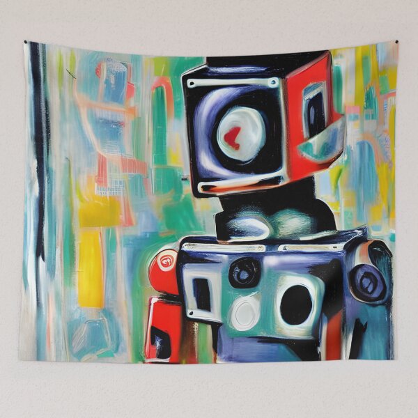 Item preview, Robot in the style of famous art. designed and sold by CRAFTER-MEDIA.