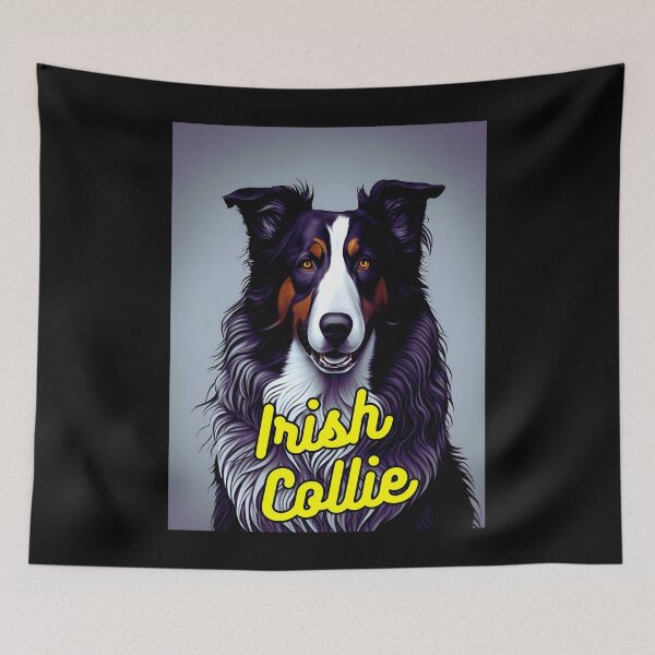 Item preview, Irish Collie Dark White Background designed and sold by IrishPOD.