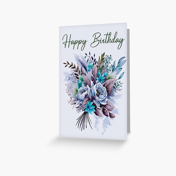 Happy Bouquet, Greeting Card