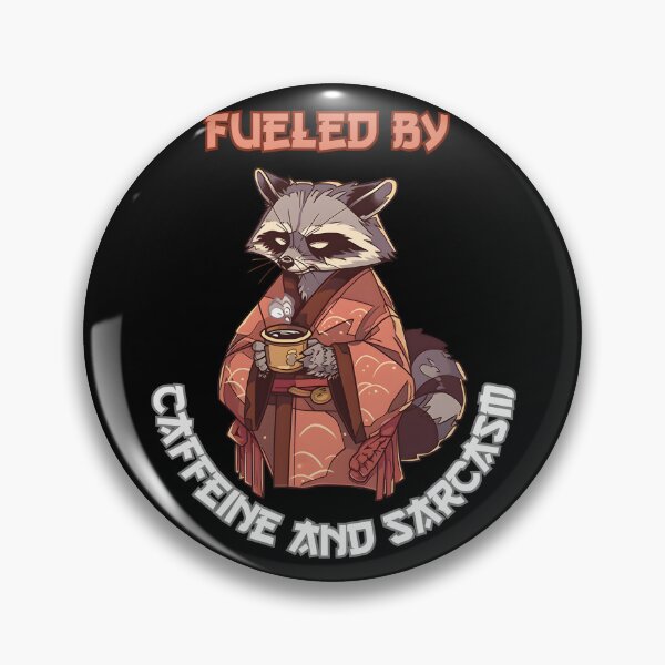 Item preview, Fueled by Caffeine and Sarcasm Anime Lover Gift designed and sold by DarkwoodLab.