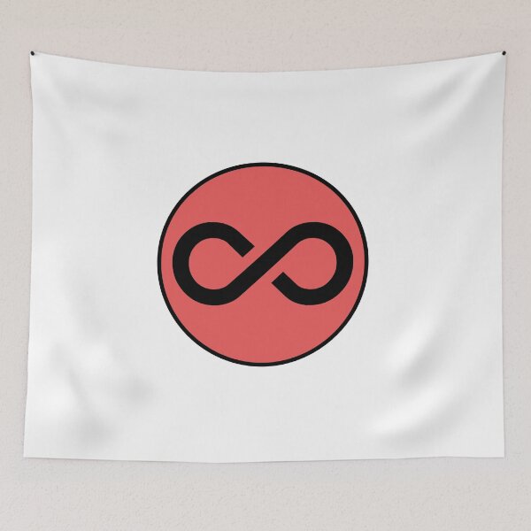 Item preview, Infinity sign icon in a red circle designed and sold by Inspirationmotivation.