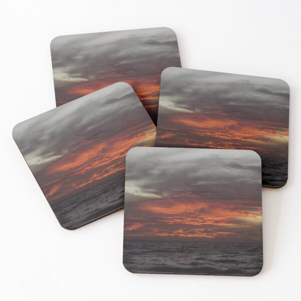 Item preview, sunrise with dramatic clouds on the beach designed and sold by willamsharking.