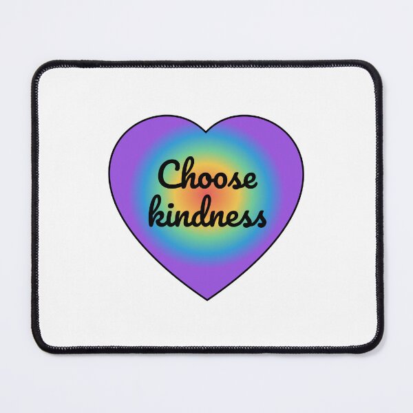 Item preview, Choose Kindness Cursive Font Heart Rainbow Colors designed and sold by Inspirationmotivation.