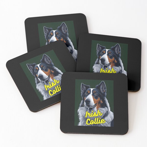 Item preview, Irish Collie Green Background designed and sold by IrishPOD.