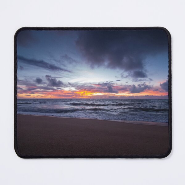 Item preview, sunrise with dramatic clouds on the beach designed and sold by willamsharking.