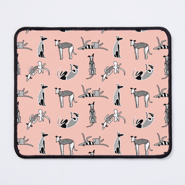 Item preview, whippets allover - peach designed and sold by GREYHOUNDLOVE.