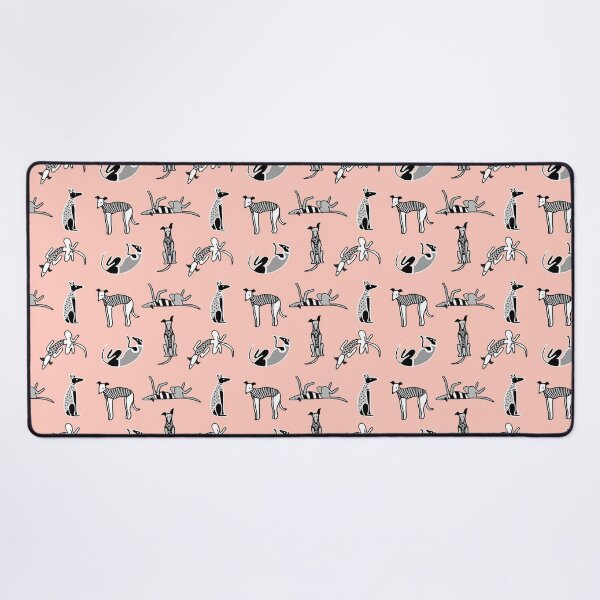 Item preview, whippets allover - peach designed and sold by GREYHOUNDLOVE.