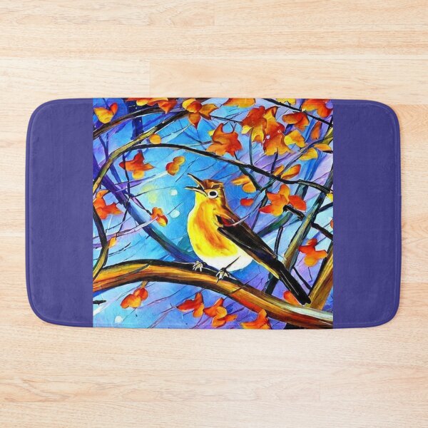 Item preview, A nightingale singing in the branches of a beautiful tree. designed and sold by Natalia-Vlad.