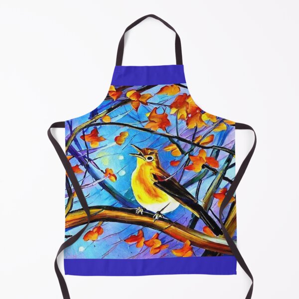 Item preview, A nightingale singing in the branches of a beautiful tree. designed and sold by Natalia-Vlad.