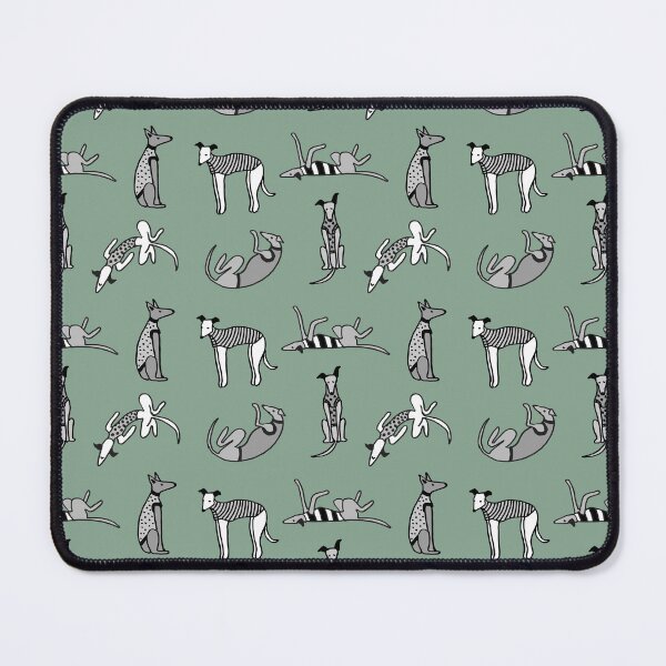Item preview, whippets allover - green designed and sold by GREYHOUNDLOVE.