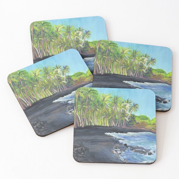 Item preview, Playa de arena negra de Hawái designed and sold by 3willows.