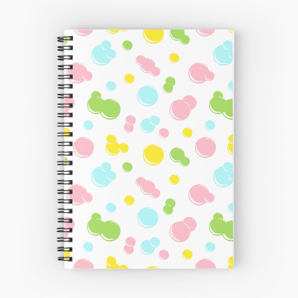 Item preview, pattern colored curly soap bubbles in pastel shades designed and sold by YuYuKoroleva.