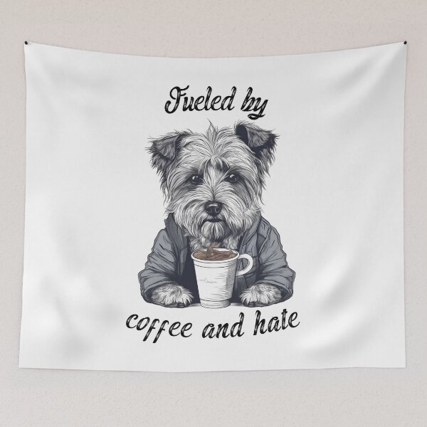 Item preview, Fueled by Coffee and Hate Dog designed and sold by DarkwoodLab.