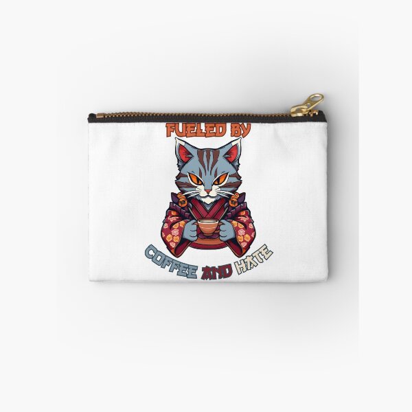 Item preview, Fueled by Coffee and Hate Anime Cat designed and sold by DarkwoodLab.
