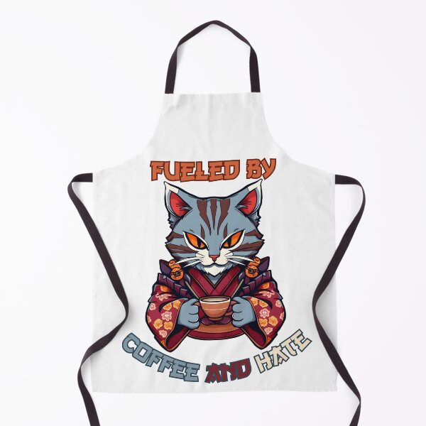 Item preview, Fueled by Coffee and Hate Anime Cat designed and sold by DarkwoodLab.