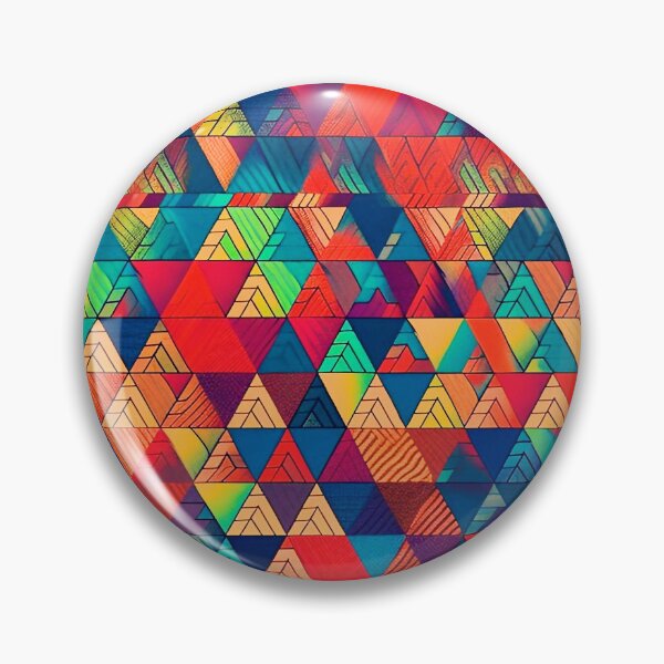 Item preview, Geometric pattern with active triangles designed and sold by knuppify.