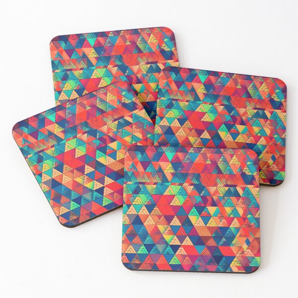 Item preview, Geometric pattern with active triangles designed and sold by knuppify.