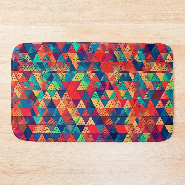 Item preview, Geometric pattern with active triangles designed and sold by knuppify.