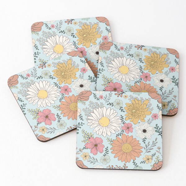 Item preview, Colorful flowers summer seamless pattern designed and sold by Acim0.