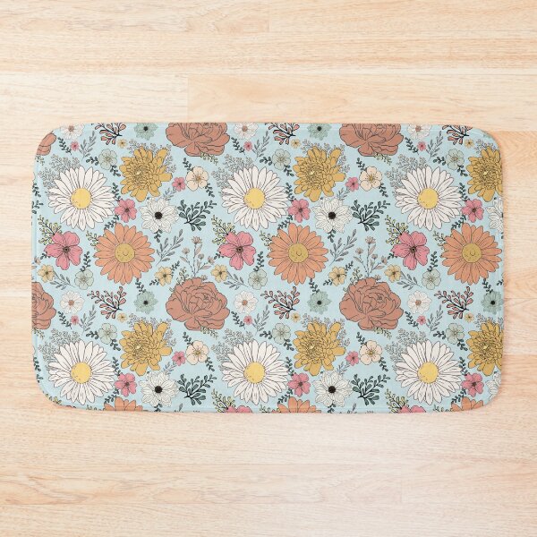Item preview, Colorful flowers summer seamless pattern designed and sold by Acim0.