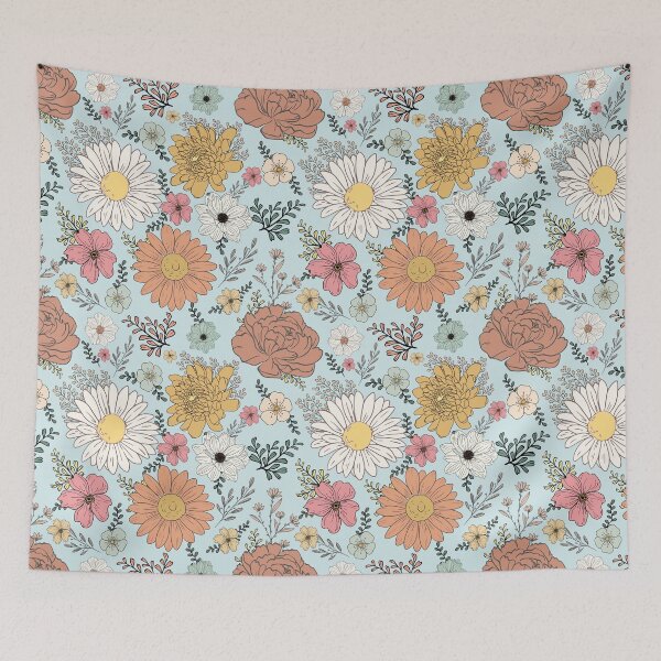 Item preview, Colorful flowers summer seamless pattern designed and sold by Acim0.