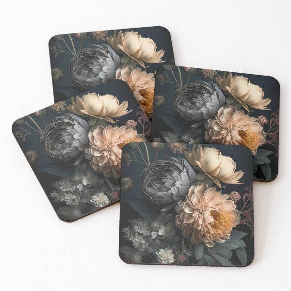 Item preview, moody dark flowers, academia dark flowers,  designed and sold by ArtVilleStore.