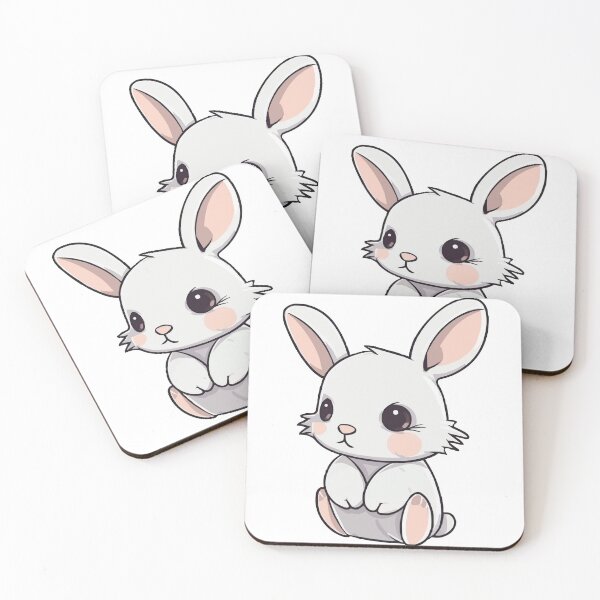 Item preview, Adorable White Bunny designed and sold by TheLovelyPets.
