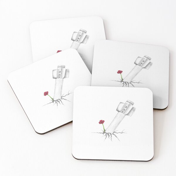 Item preview, Poppy flower growing from missile strike designed and sold by mayaccf.