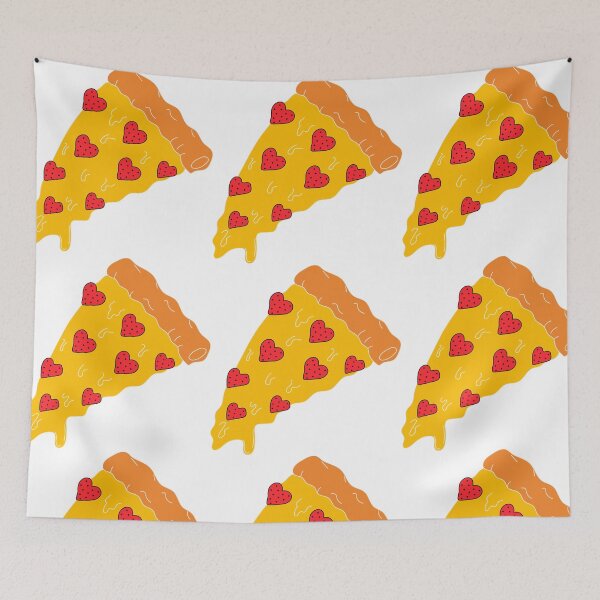 Item preview, Pizza with salami in the form of hearts designed and sold by Innamalinka.