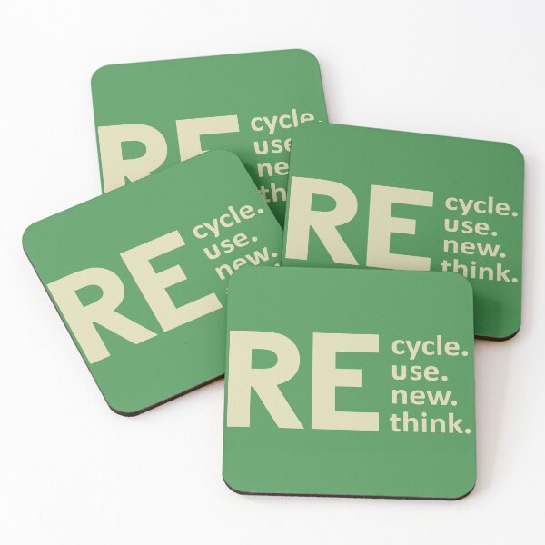 Item preview, recycle reuse renew rethink (Green) designed and sold by Altaf Aji.
