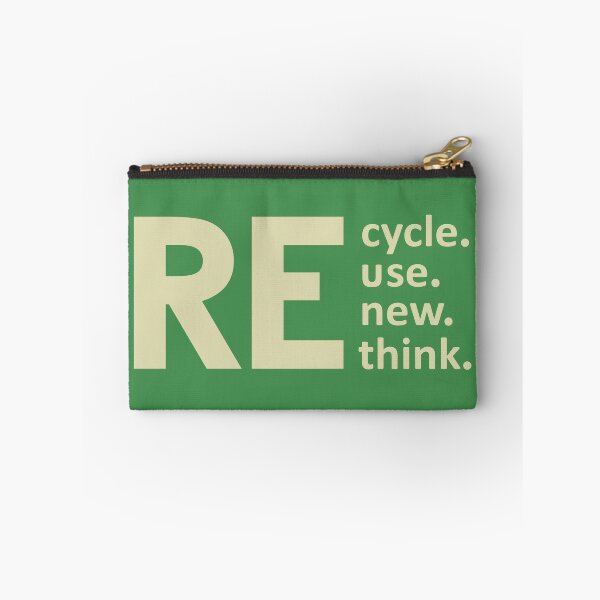 Item preview, recycle reuse renew rethink (Green) designed and sold by Altaf Aji.