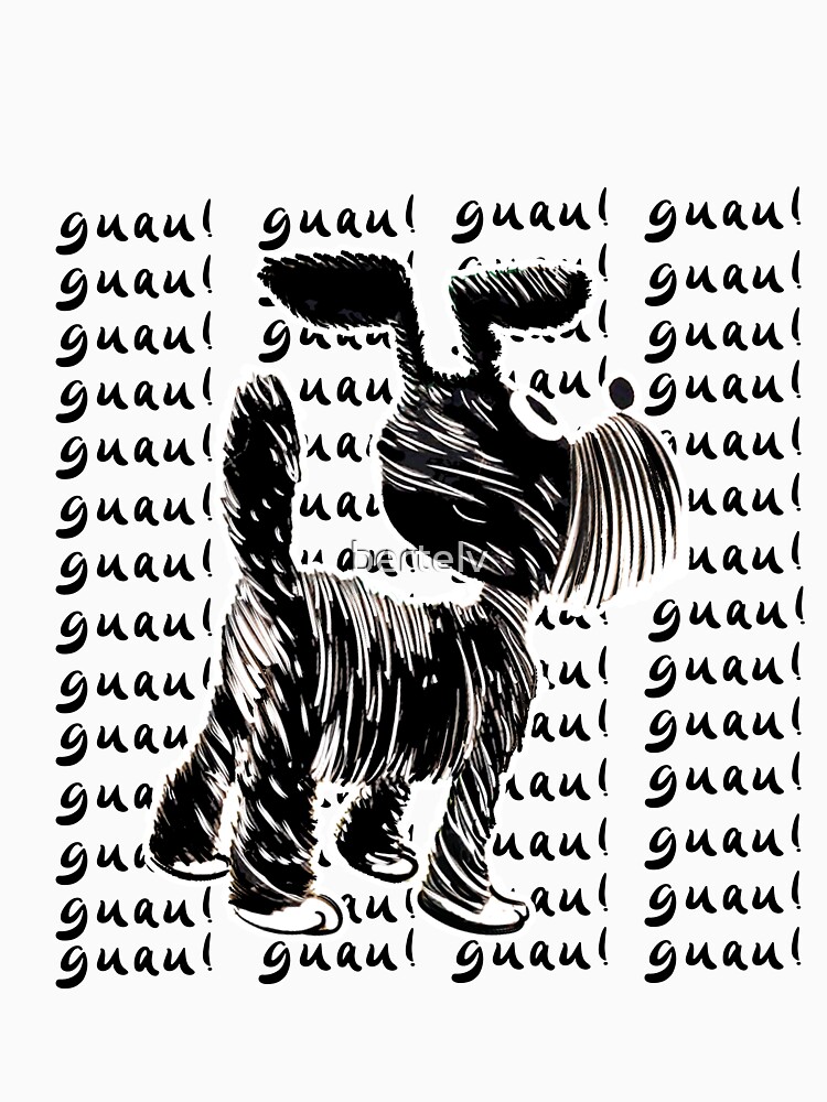 Imagen 3 de 3, Camiseta ancha con la obra Perros y huellas , diseñada y vendida por bertelv.