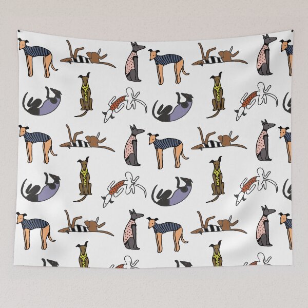 Item preview, whippets in dresses designed and sold by GREYHOUNDLOVE.