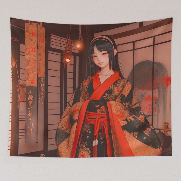 Item preview, Geisha in Teahouse designed and sold by Japandiizm.