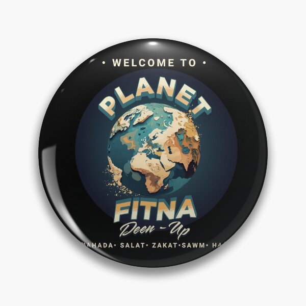 Artikelvorschau, Willkommen bei Planet Fitna Deen-Up Hajj, Zakat, Salat, Sawm, Shahada Islamisches T-Shirt entworfen und verkauft von InPrintedWord.