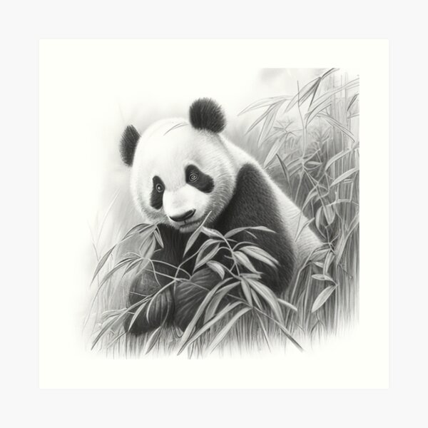 PrincessTheHuman: Pandarch Day 3: Semi Realistic Panda Drawing