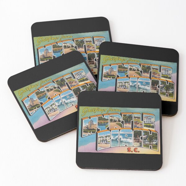 Item preview, Greetings from Myrtle Beach, South Carolina. This digitally restored 1930's era vintage postcard is perfect gift for the Myrtle Beach, SC lover and features many historic landmarks designed and sold by BBTravels.