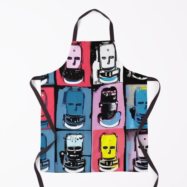 Aperçu de l'œuvre Robots façon Andy Warhol 2 créée et vendue par CRAFTER-MEDIA.