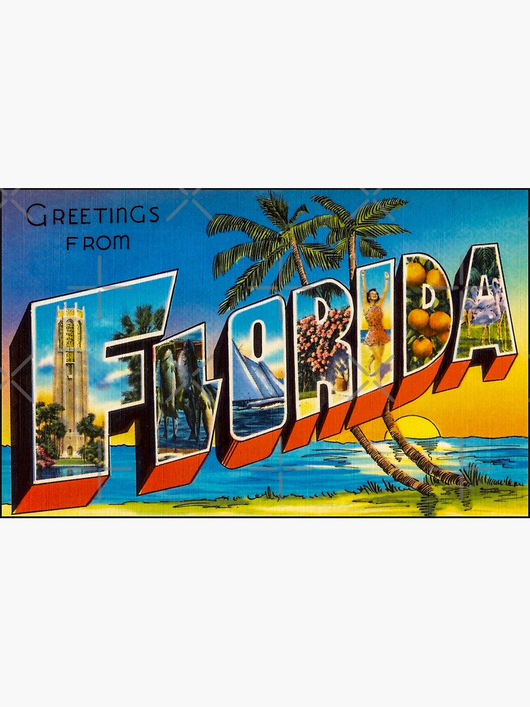Vintage Orlando Florida City Sights Postcard