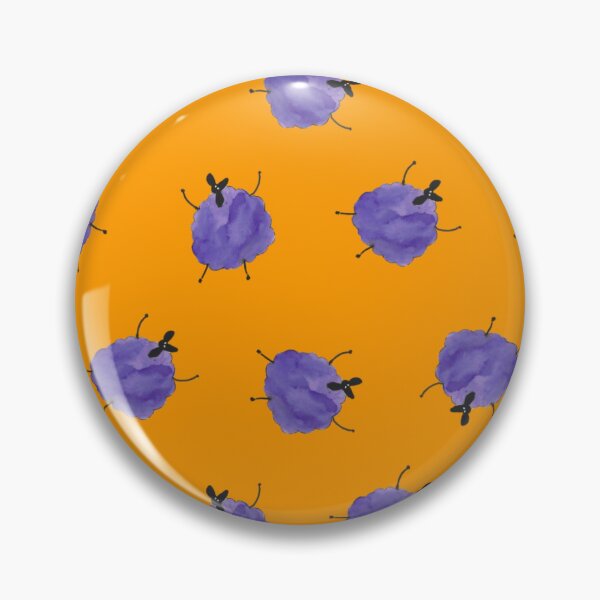 Item preview, Quirky Purple Sheep on Yellow designed and sold by Casimirasart.