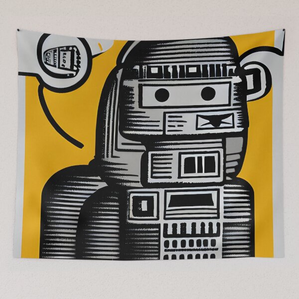 Aperçu de l'œuvre Des robots à la manière d'Aldo Rossi créée et vendue par CRAFTER-MEDIA.