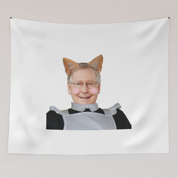 Item preview, catboy maid femboy mitch mcconnell designed and sold by paintedpicayune.