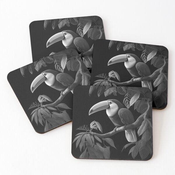 Item preview, Pencil drawn Toco Toucan Detailed Black and White Artwork designed and sold by Pencil-Art.