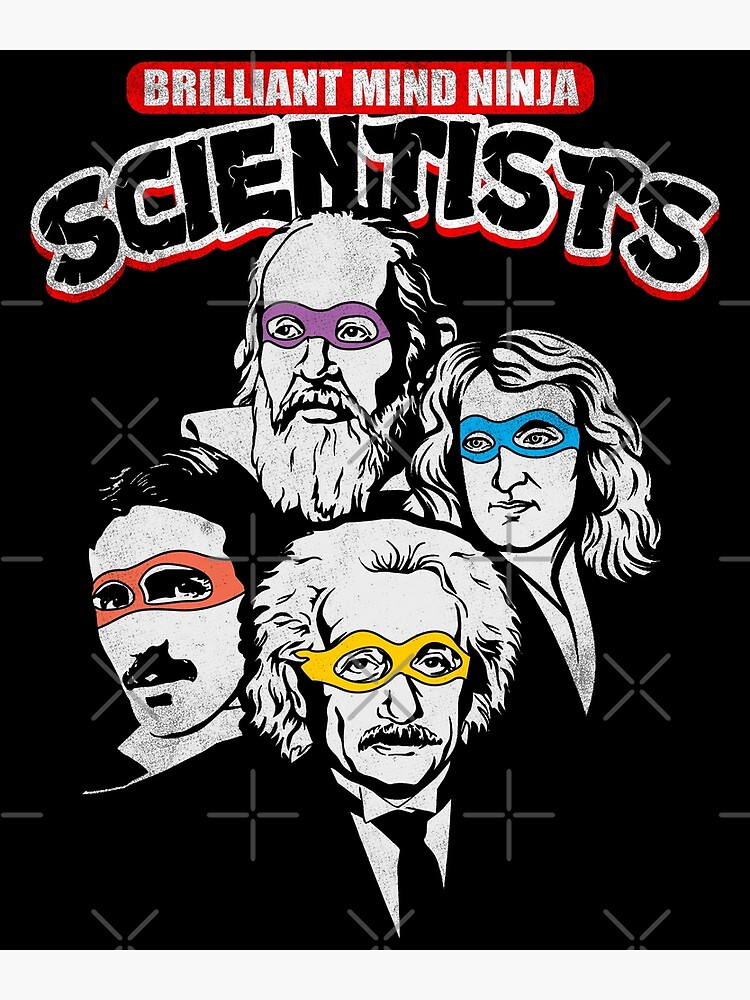 Disover Brilliant scientists in funny disguises Premium Matte Vertical Poster