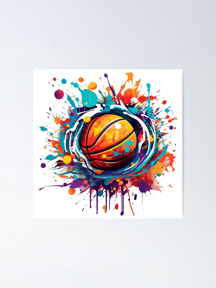 "basketball graffiti art" Poster for Sale by Balmores Redbubble