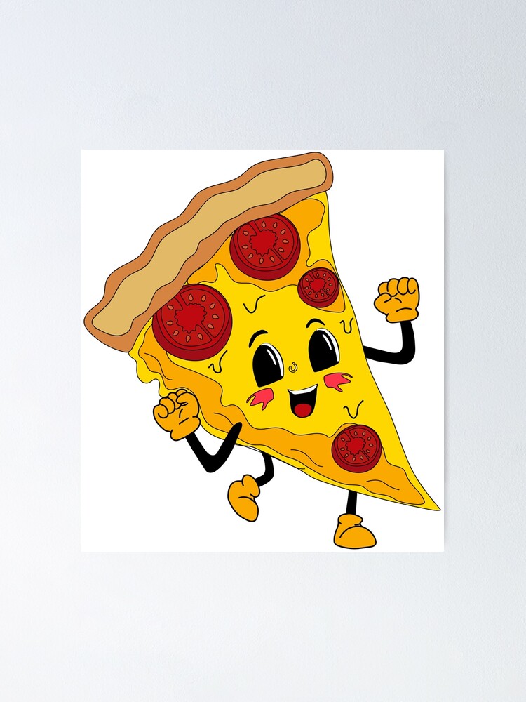Original Cute Cartoon Delicious Pizza Drawing Small Fresh Elements PNG  Images | PSD Free Download - Pikbest