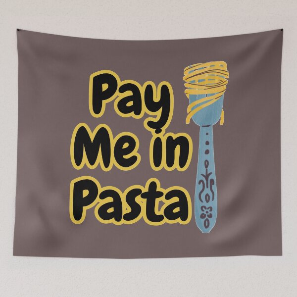 Item preview, Pay Me In Pasta designed and sold by ArtisShops.