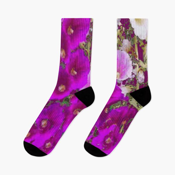 Item preview, MAGENTA PURPLE COLORED HOLLYHOCK GARDEN ART designed and sold by sharlesart.