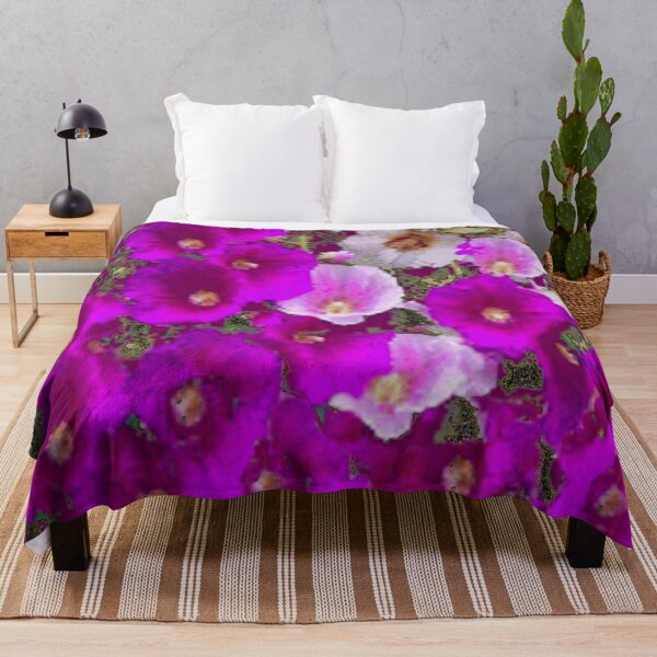 Item preview, MAGENTA PURPLE COLORED HOLLYHOCK GARDEN ART designed and sold by sharlesart.